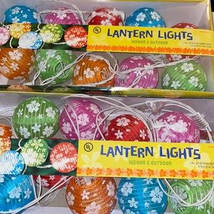 2 boxes lantern lights indoor and outdoor